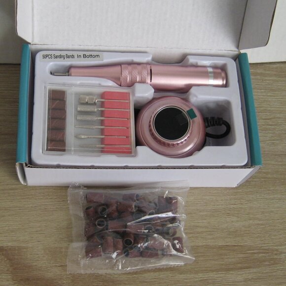 Madenia 101 Plus Compact Portable 35000 RPM USB Nail File Drill, Pink, New - Picture 5 of 11